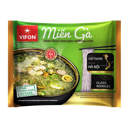 VIFON Miến Gà Instant-Glasnudelsuppe mit Hähnchengeschmack, 18x58 g