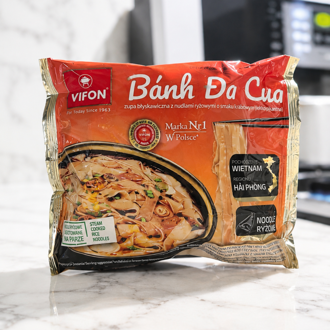 VIFON Banh Da Cua Instant-Reisnudeln mit Krabbengeschmack, 14x60 g