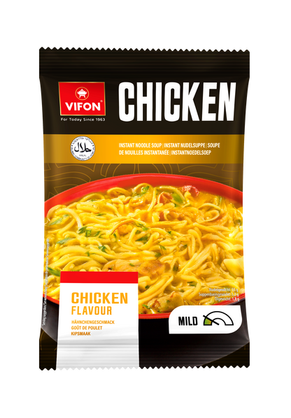 VIFON Instant-Nudelsuppe mit Hähnchengeschmack, mild, 24x60 g