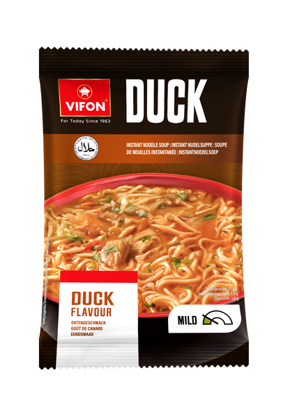 VIFON Instant-Nudelsuppe mit Entengeschmack, mild, 24x60 g