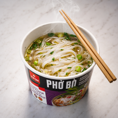 VIFON Phở Bò Bowl Instant-Reisnudelsuppe mit Rindfleischgeschmack, 70 g