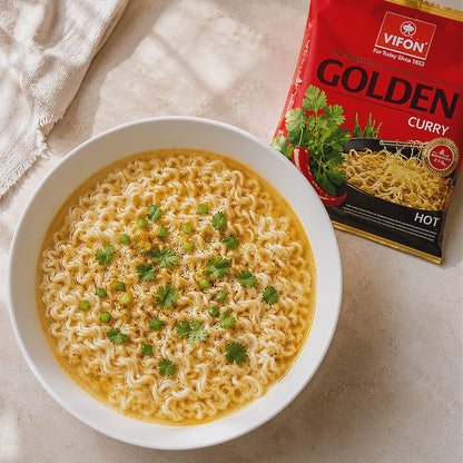 VIFON Golden Instant-Nudelsuppe mit Curry-Hähnchengeschmack, 24x70 g